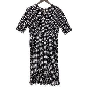 New! S' Max Mara Silk Midi Shift Dress Cap Sleeves